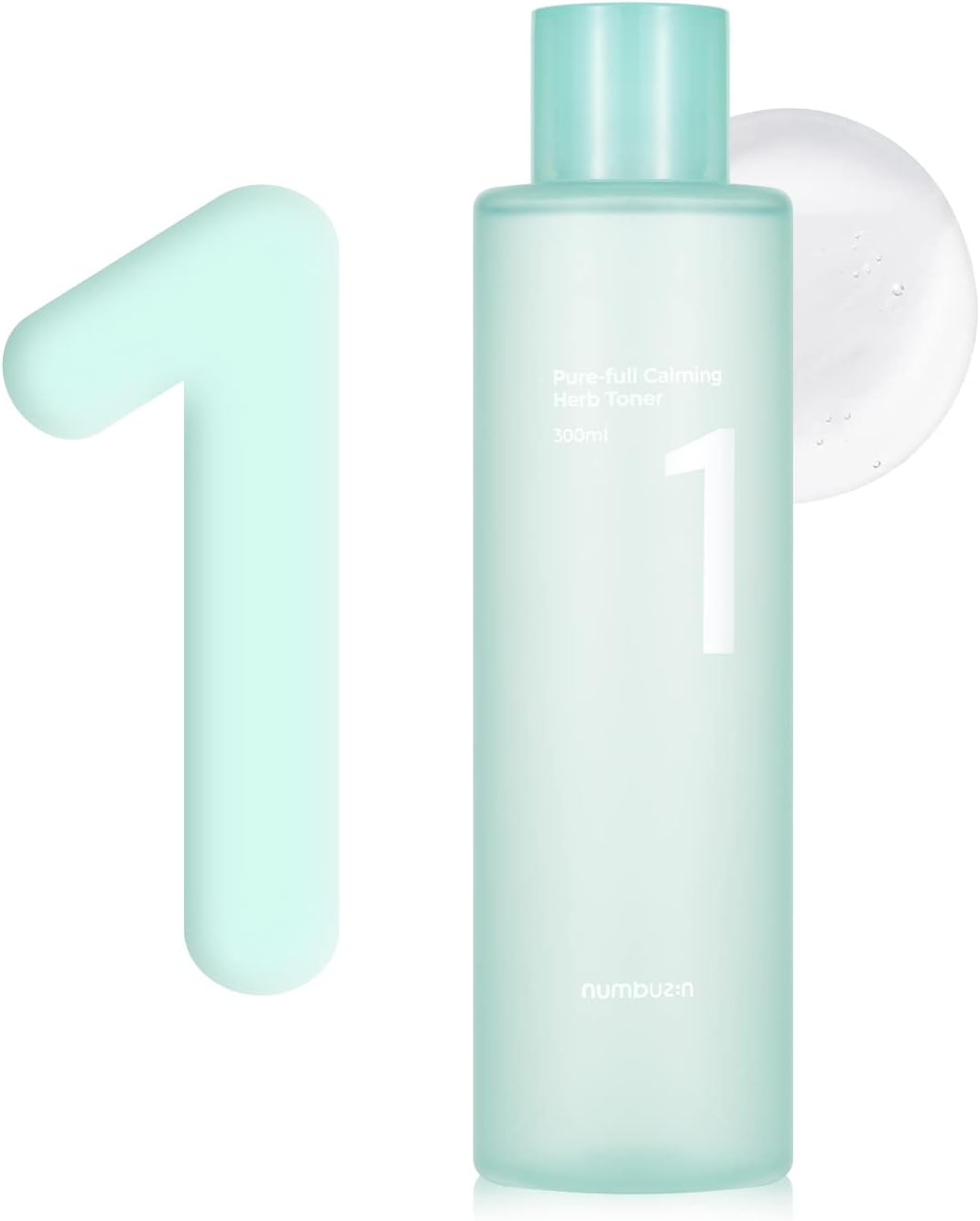 numbuzin No.1 Pure-Full Calming Herb Toner | Acne-Prone Skin, Centella Asiatica, Deep Calming, 10.14 fl oz