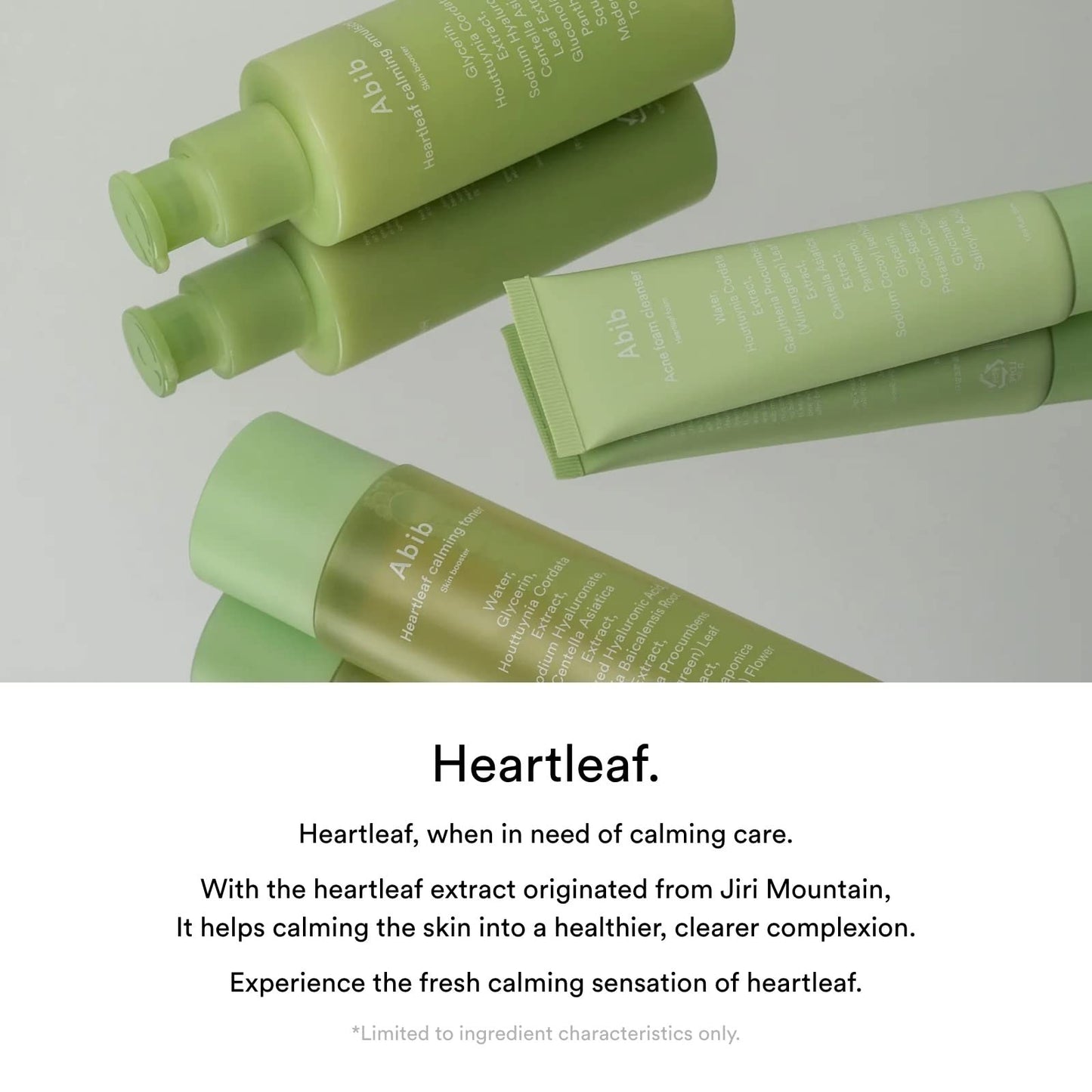ABIB Heartleaf Calming 2-step set(Toner 200ml+Emulsion 130ml+ Foam Cleanser 50ml)