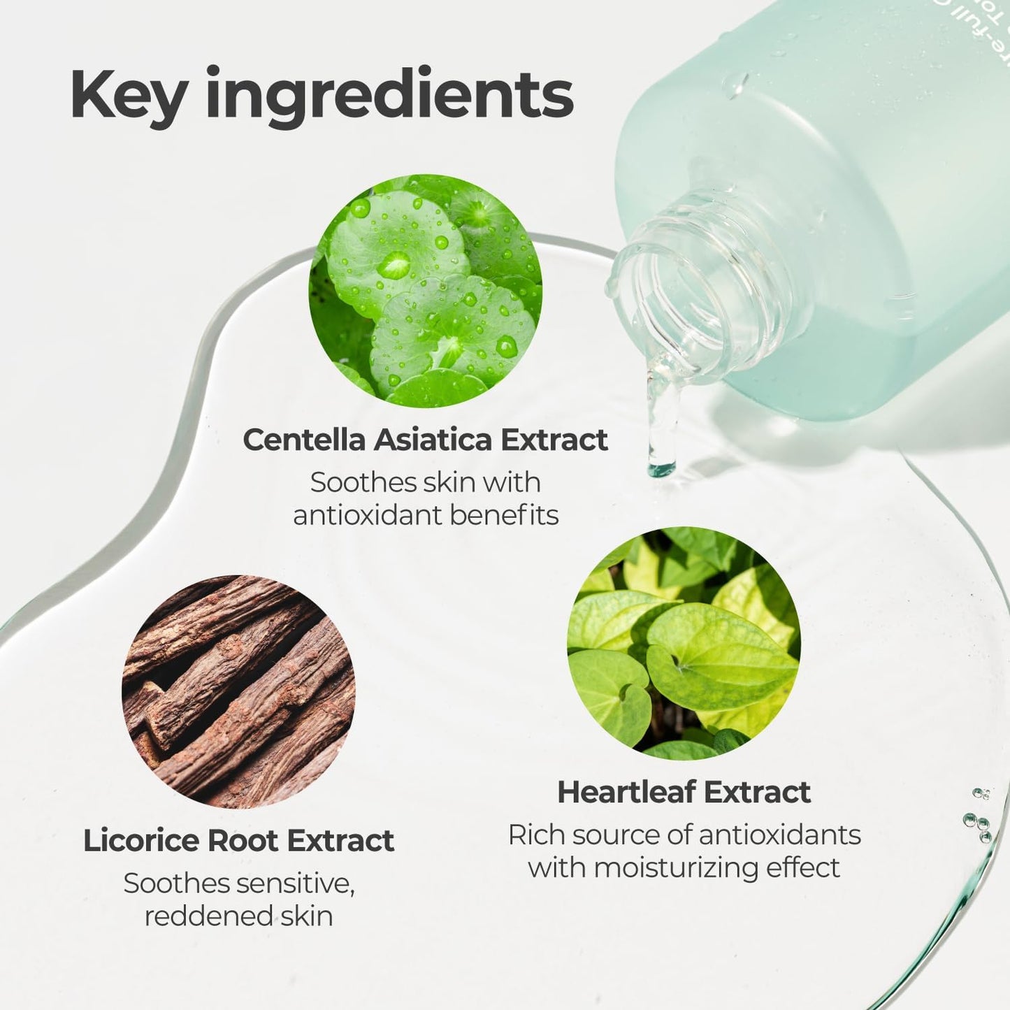 numbuzin No.1 Pure-Full Calming Herb Toner | Acne-Prone Skin, Centella Asiatica, Deep Calming, 10.14 fl oz