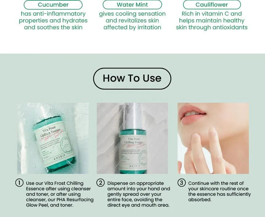 AXIS-Y Vita Frost Chilling Essence 50ml FOR REDNESS