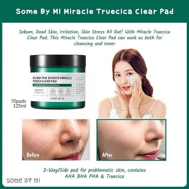 SOME BY MI AHA BHA PHA 30 DAYS MIRACLE TRUECICA CLEAR PAD (70ea)