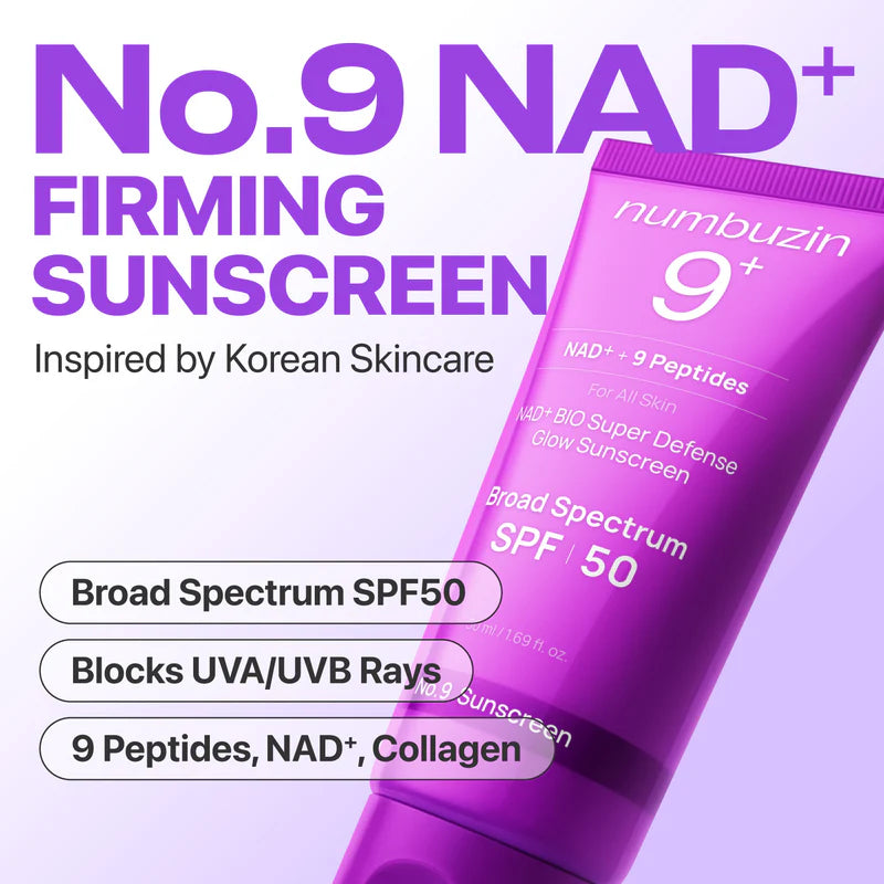 [Numbuzin] No.9 NAD+ BIO Super Defense Glow Sunscreen 50 ml