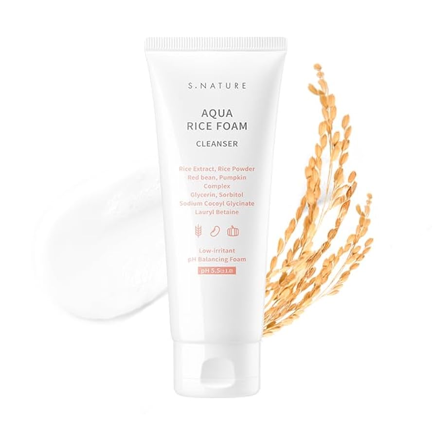 [S.Nature] Aqua Rice Foam Cleanser