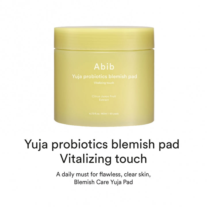 [Abib] Yuja Probiotics Blemish Pad Vitalizing Touch (140ml / 60pcs)