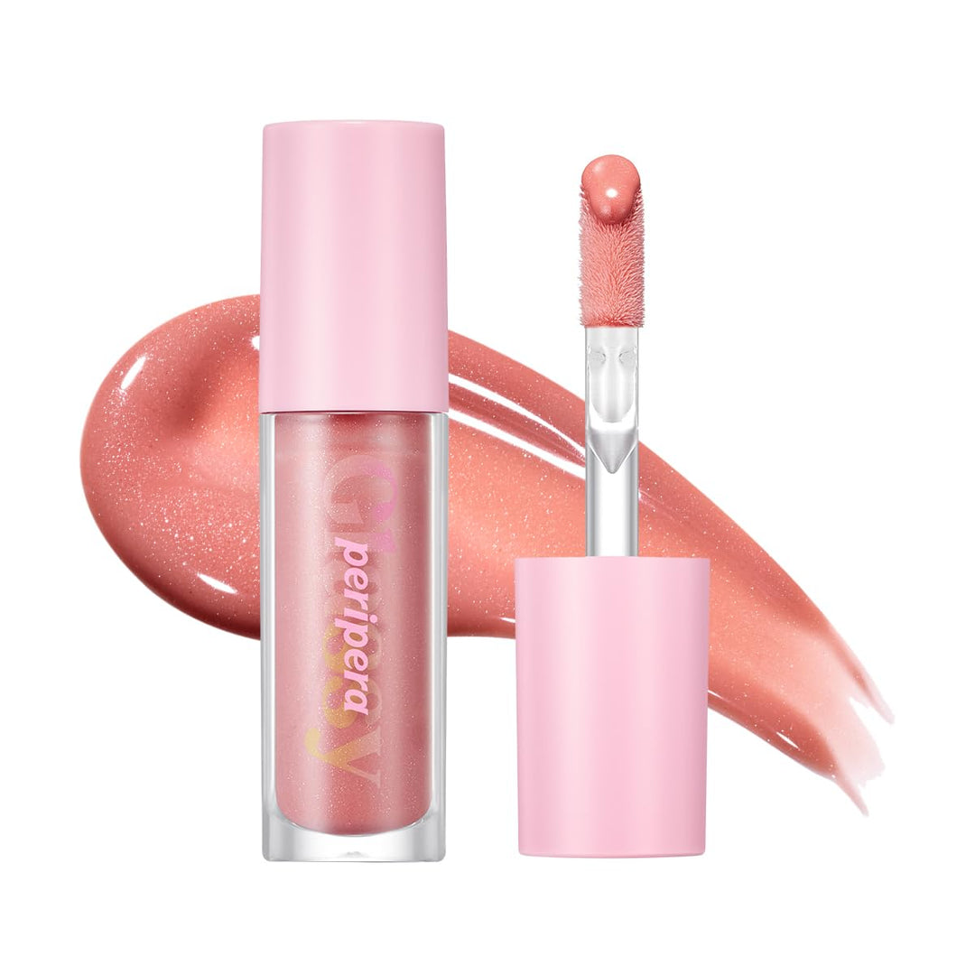 Peripera Ink Glasting Lip Gloss | Non-Sticky, High-Shine, 4XL Wand For Easy Application, Comfortable, Plumping, Fuller-Looking Lips, Moisturizing, Long-Lasting, Vegan (007 SO WHAT)