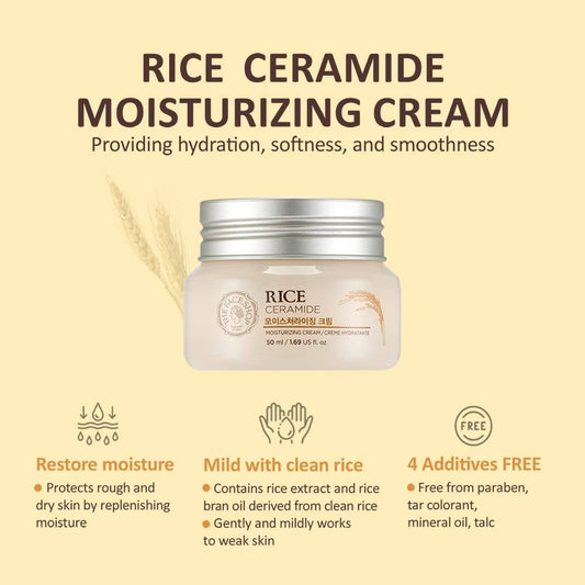 [THE FACE SHOP]  RICE CERAMIDE MOISTURIZING CREAM
