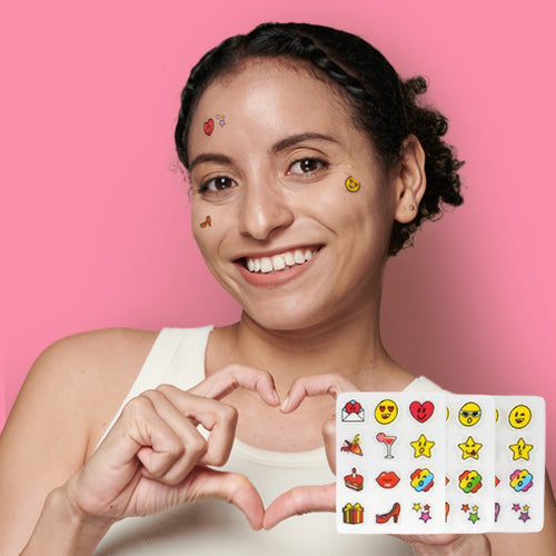 [Catch Me Patch] Emoticon Pink Pimple Patches - Holiday Vibes (36ct)