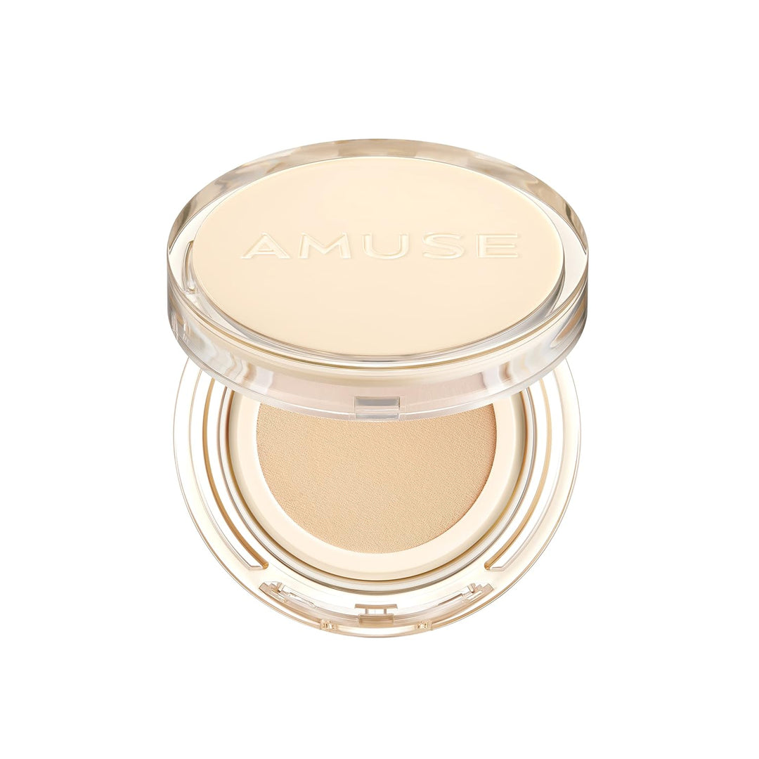 AMUSE Dew Jelly Vegan Cushion Foundation Glow Dewy Finish Clean Beauty Dry and Sensitive Skin Eco-Friendly 1.5 CLEAR