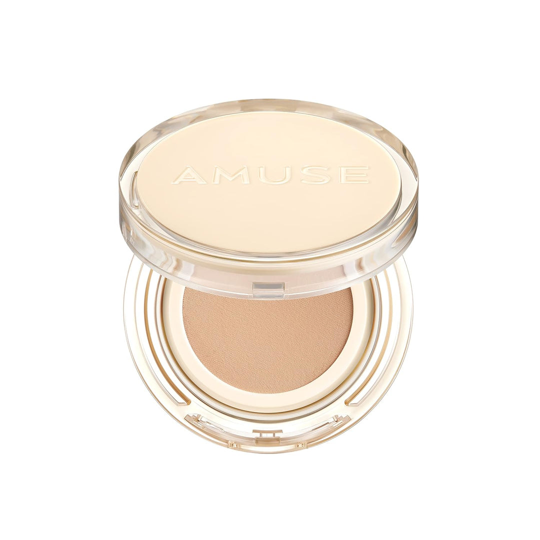 AMUSE Dew Jelly Vegan Cushion Foundation Glow Dewy Finish Clean Beauty Dry and Sensitive Skin Eco-Friendly 02 NUDE