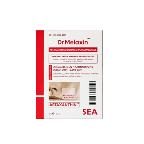 [Dr.Melaxin] Astaxanthin Brightening Ampoule Mask (5 Sheets)