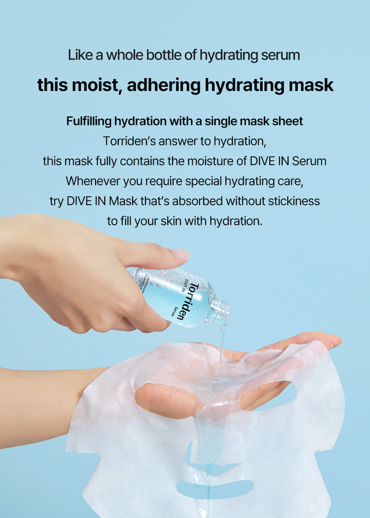 TORRIDEN DIVE-IN Low molecule Hyaluronic acid Mask Pack [27ml*10ea]