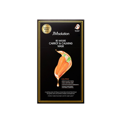 [JMsolution] Be Nature Carrot & Calming Mask Box (10pcs)