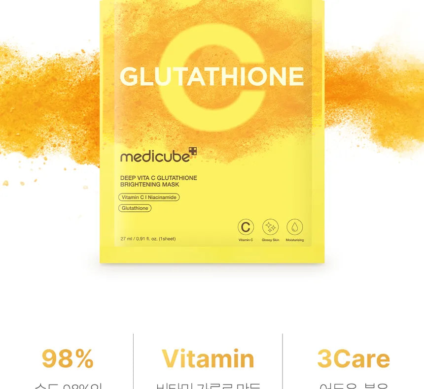 [Medicube] Deep Vita C Glutathione Brightening Mask (1ea)