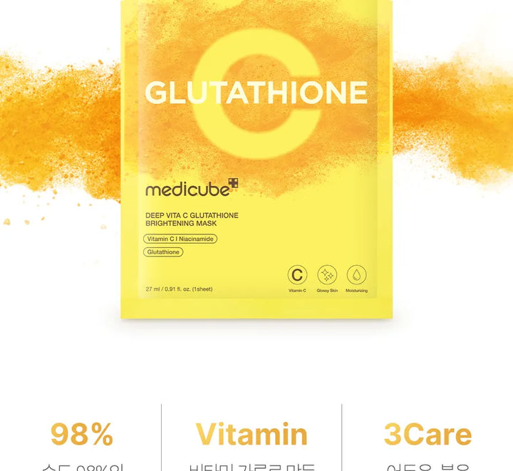 [Medicube] Deep Vita C Glutathione Brightening Mask (1ea)