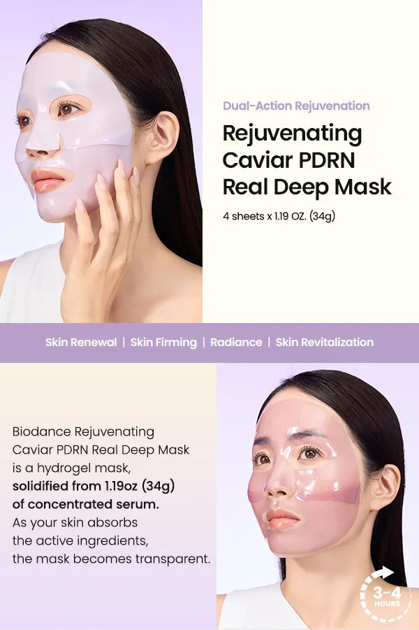 [BIODANCE] Rejuvenating Caviar PDRN Real Deep Mask (4ea)