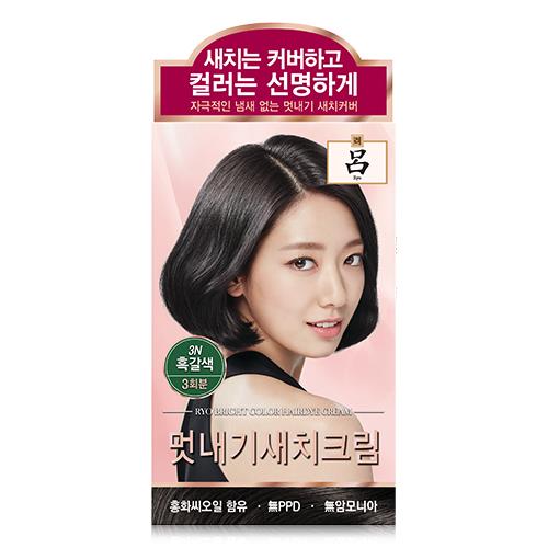[Ryo] Uahche Bright Color Hair Dye Cream 3N Black Brown 120g