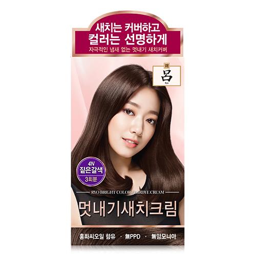 [Ryo] Uahche Bright Color Hair Dye Cream 4N Deep Brown 120g