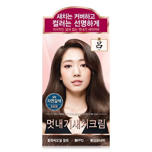 [Ryo] Uahche Bright Color Hair Dye Cream 5N Natural Brown 120g