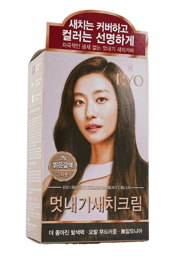 [Ryo] Bright Color HairDye Cream 7N Bright Brown 120g