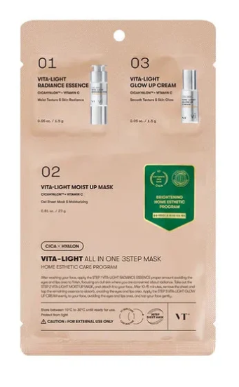 VT Cosmetics Vita-Light All In One Face Mask, 3steps