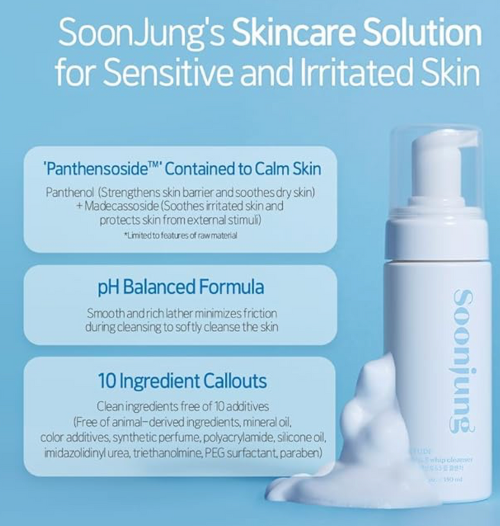 ETUDE SoonJung pH 6.5 Whip Cleanser
