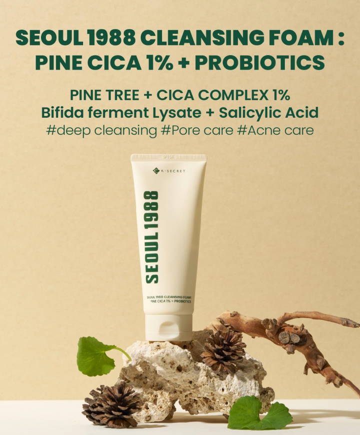 KSECRET Cleansing Foam : Pine Cica 1% + Probiotics 150ml