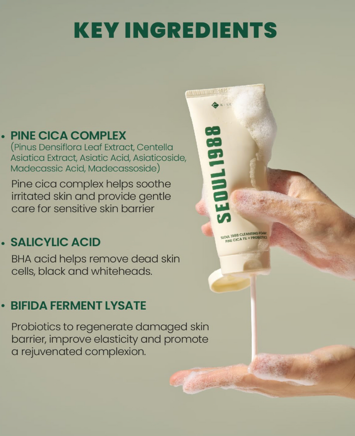 KSECRET Cleansing Foam : Pine Cica 1% + Probiotics 150ml