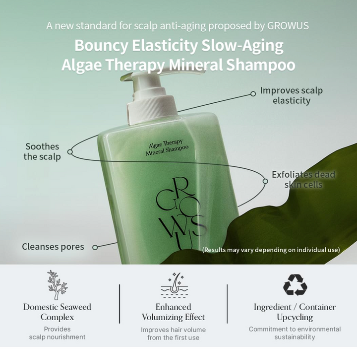 GROWUS Algae Therapy Mineral Shampoo 500ml