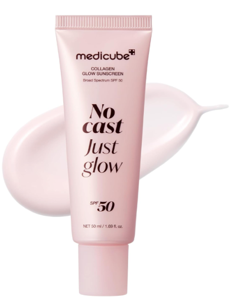 [medicube] No Cast Just Glow Collagen Sunscreen SPF 50 Broad