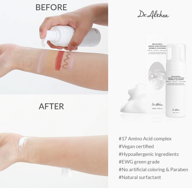 [Dr.Althea] Amino Acid Gentle Bubble Cleanser 140ml