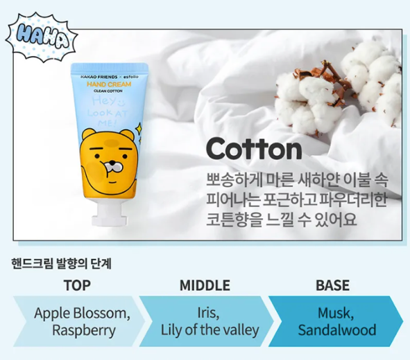 Look At Me Hand Cream KAKAO FRIENDS Edition Clean Cotton 30ml