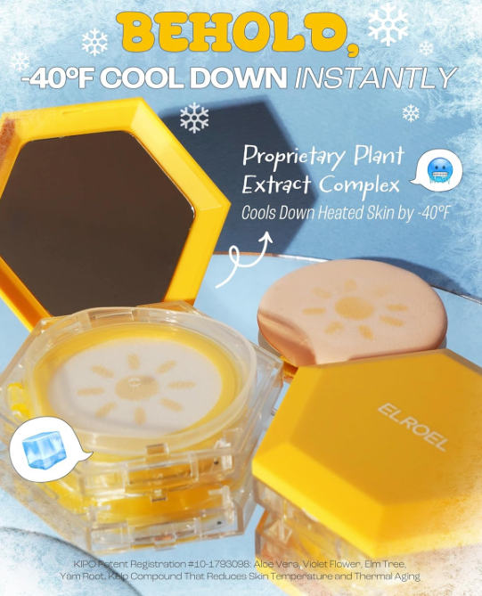 Pang Pang Sun Cushion Plus - Korean Hypoallergenic & Lightweight Sunscreen with Puff Sponge - Broad Spectrum SPF50+ PA++++ (0.53 oz)