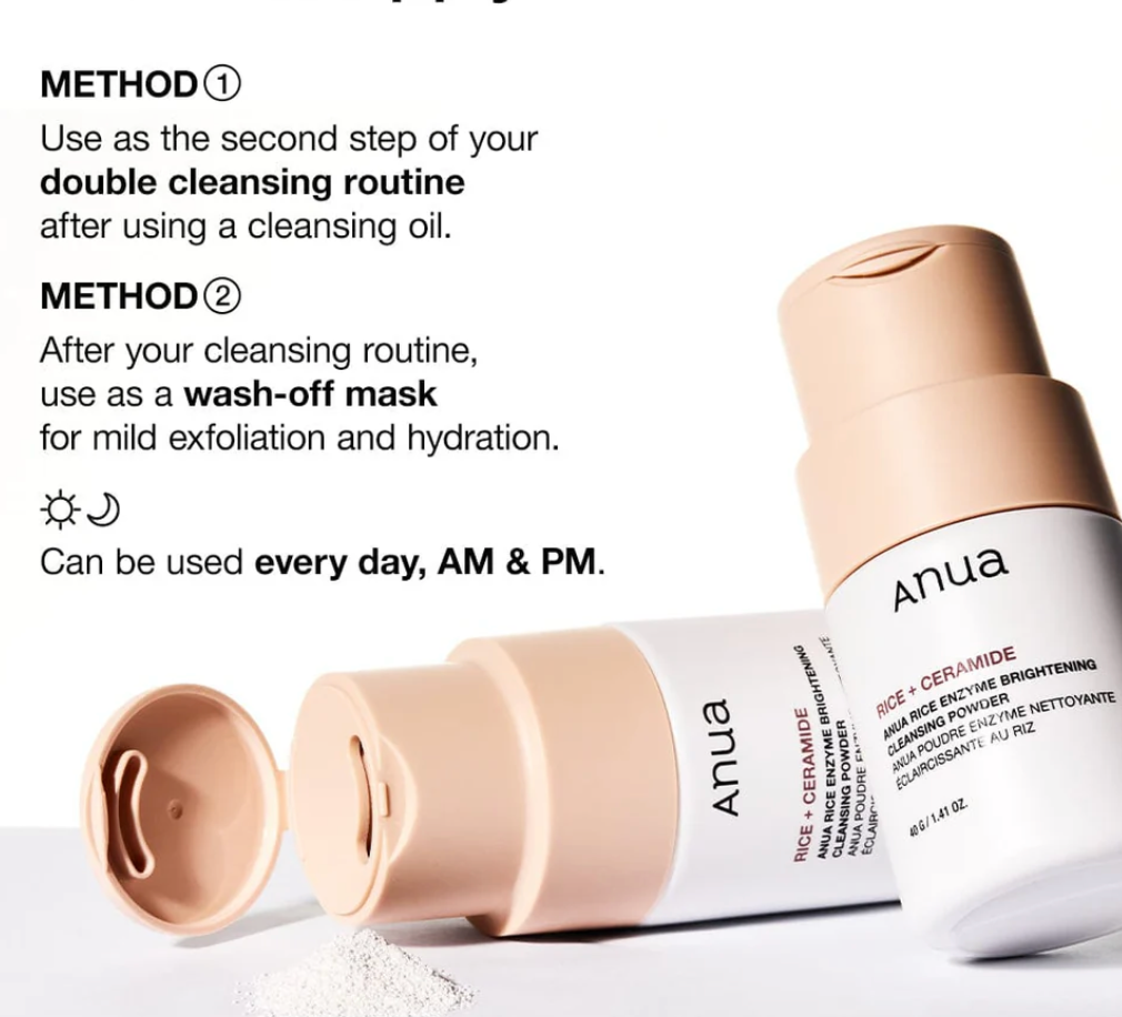[ANUA] RICE ENZYME BRIGHTENING CLEANSING POWDER 40g