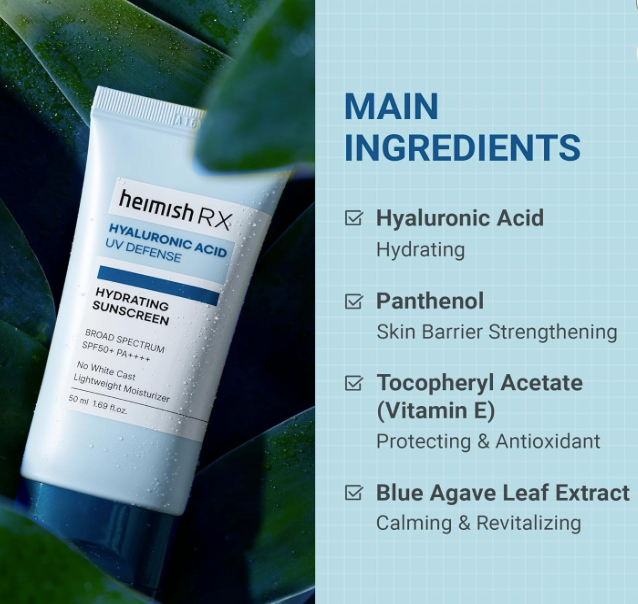 [HEIMISH] RX Hyaluronic Acid Hydrating Sunscreen