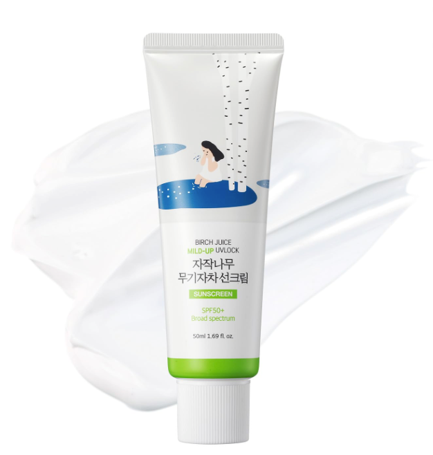 [ROUND LAB] Birch Juice Mild-up UV LOCK SPF 50+, mineral sunscreen