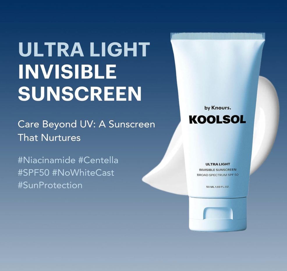 by Knours Ultra-Light Invisible Sunscreen SPF 50
