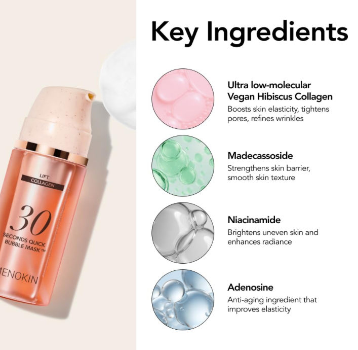[MENOKIN] 30 Seconds Quick Bubble Mask [LIFT] - [Collagen]