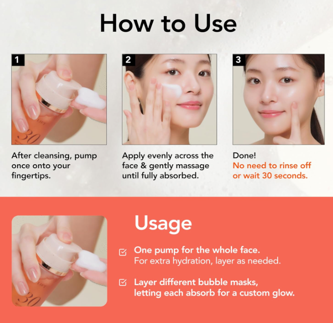 [MENOKIN] 30 Seconds Quick Bubble Mask [MOIST] - [Hyaluronic Acid]