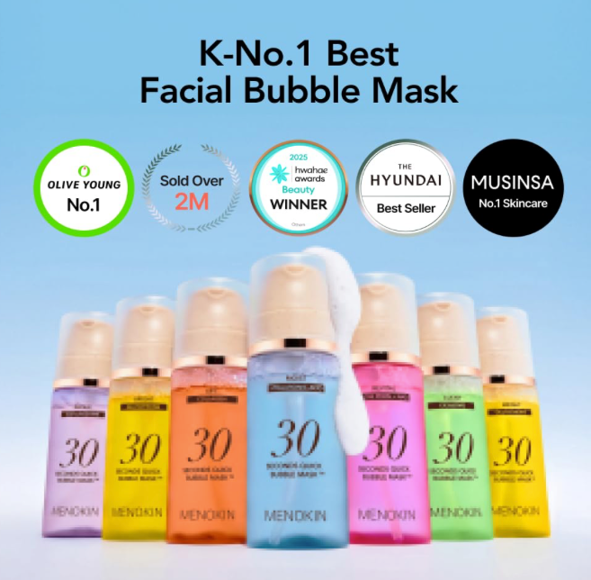 [MENOKIN] 30 Seconds Quick Bubble Mask [MOIST] - [Hyaluronic Acid]
