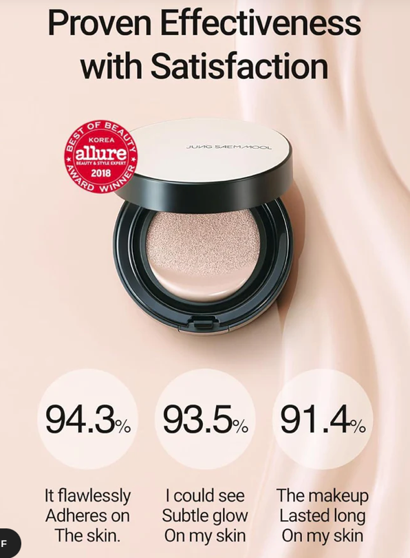 [JUNG SAEM MOOL] Essential Skin Nuder Cushion Mini SPF 50+PA+++5g #17 Fair_Light