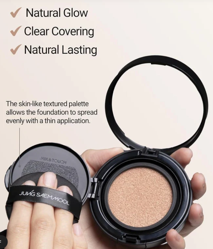 [JUNG SAEM MOOL] Essential Skin Nuder Cushion Mini SPF 50+PA+++5g #17 Fair_Light