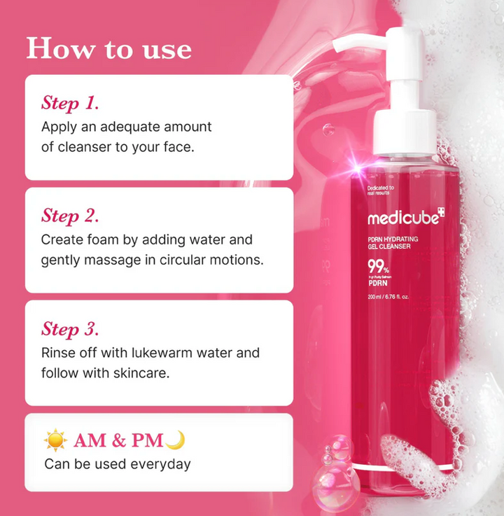 Medicube PDRN HYDRATING GEL CLEANSER 200ml