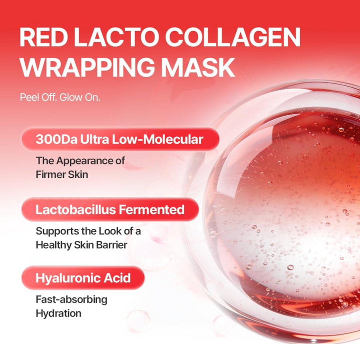 MDP+ Red Lacto Collagen Wrapping Mask