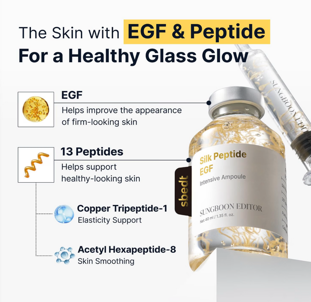SUNGBOON EDITOR Intensive Deep Collagen Silk Peptide EGF Ampoule,1.35fl.oz