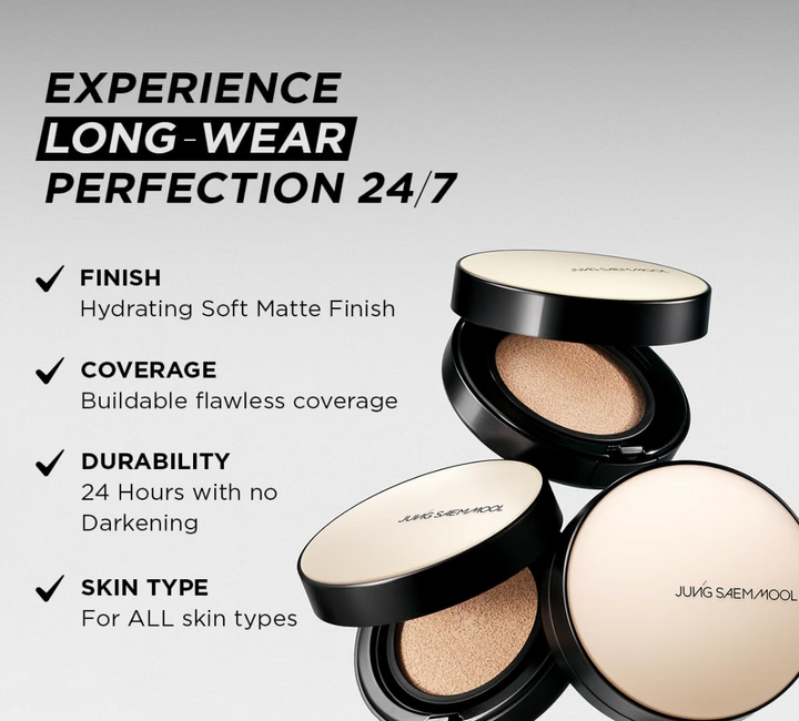 JUNG SAEM MOOL - Essential Skin Nuder Cushion (SPF 50, 19 Light)