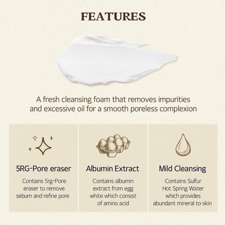 SKINFOOD EGG WHITE PERFECT PORE Cleansing Foam