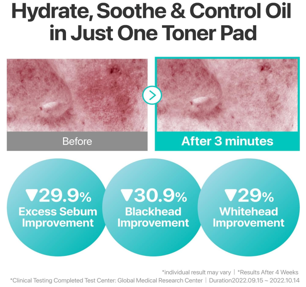 numbuzin No.1 Toner Pads | Centella Re-Leaf Green Toner Pad | Double-Sided | Centella Asiatica, Heartleaf, Licorice Root | Calming, Hydrating, Exfoliating | 70 Pads