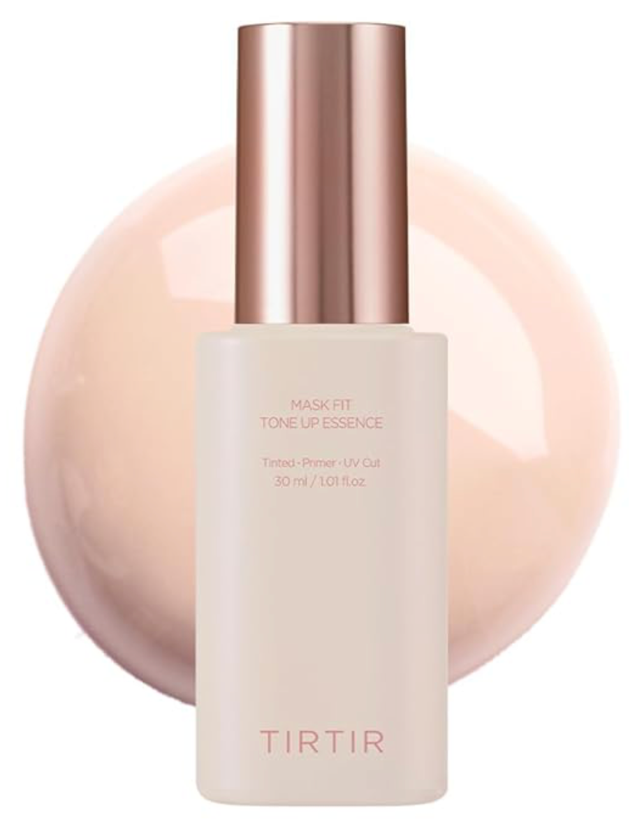 TIRTIR Mask Fit Tone Up Essence | Tinted Moisturizer, All-in-one base, Glass skin look, Deep Hydration, Long-lasting, Natural Coverage, Lightweight, Make-up free look, 1.01 fl.oz.