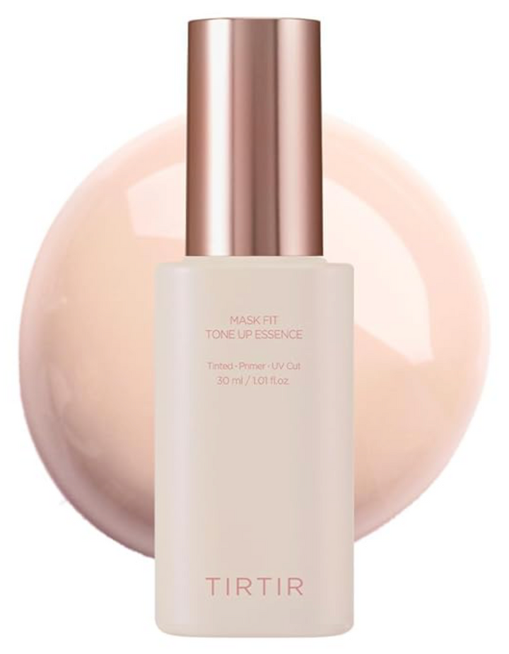 TIRTIR Mask Fit Tone Up Essence | Tinted Moisturizer, All-in-one base, Glass skin look, Deep Hydration, Long-lasting, Natural Coverage, Lightweight, Make-up free look, 1.01 fl.oz.