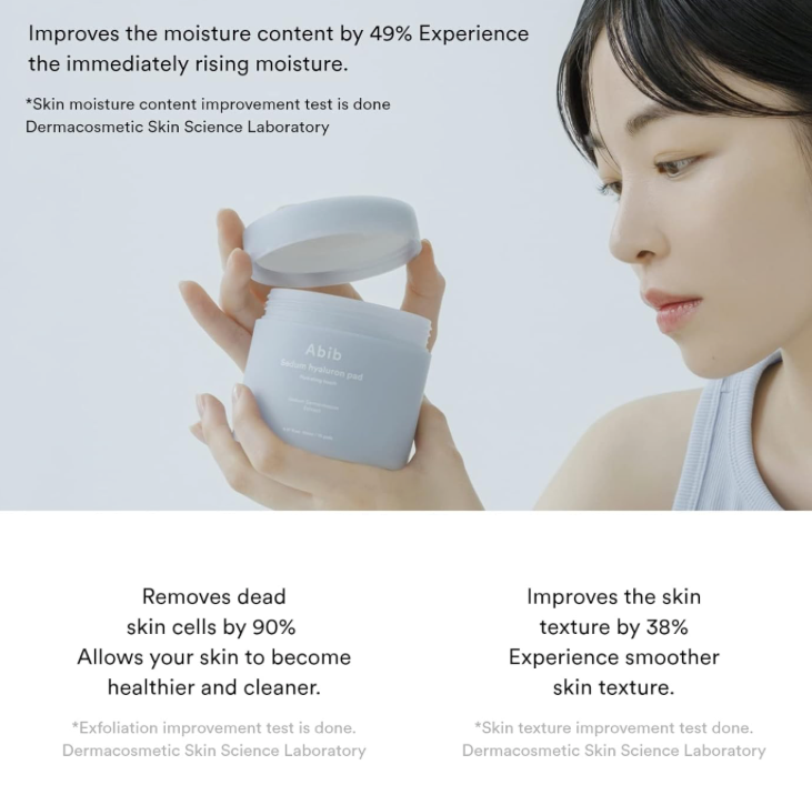 [Abib] SEDUM HYALURON PAD HYDRATING TOUCH 165ml / 75pads